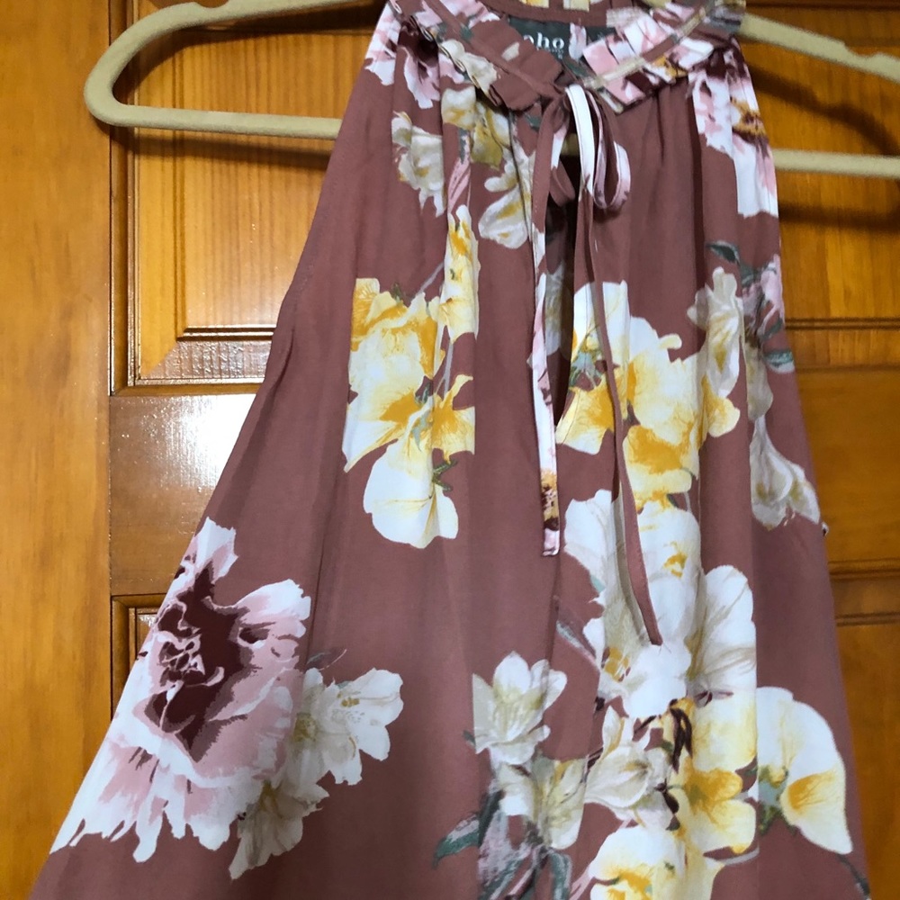 Pretty Floral Sleeveless Blouse Size LG by NY&CO